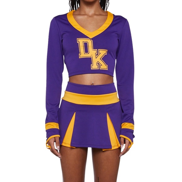 Dolls Kill Purple and Yellow Cheer Set - Picture 2 of 2